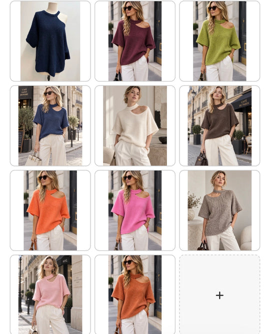 Pull épaules ouverte 26399