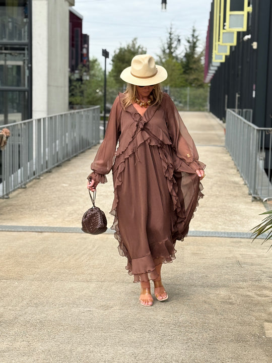 Robe volant KJ-06 Choco