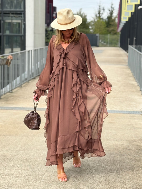 Robe volant KJ-06 Choco