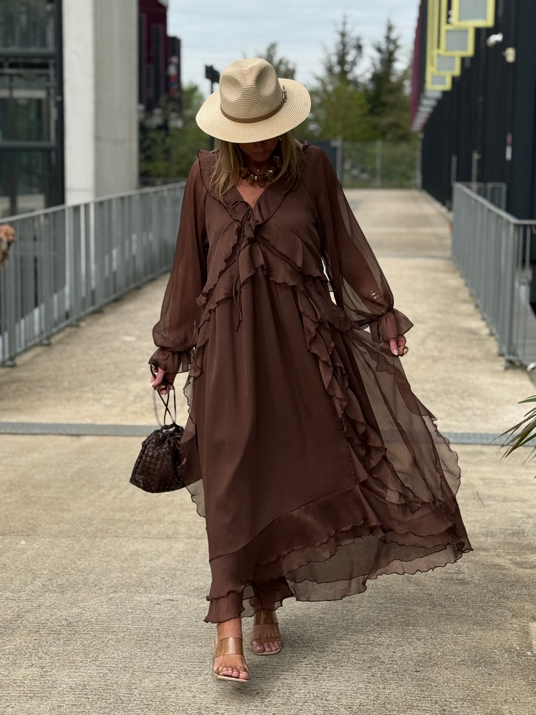 Robe volant KJ-06 Choco