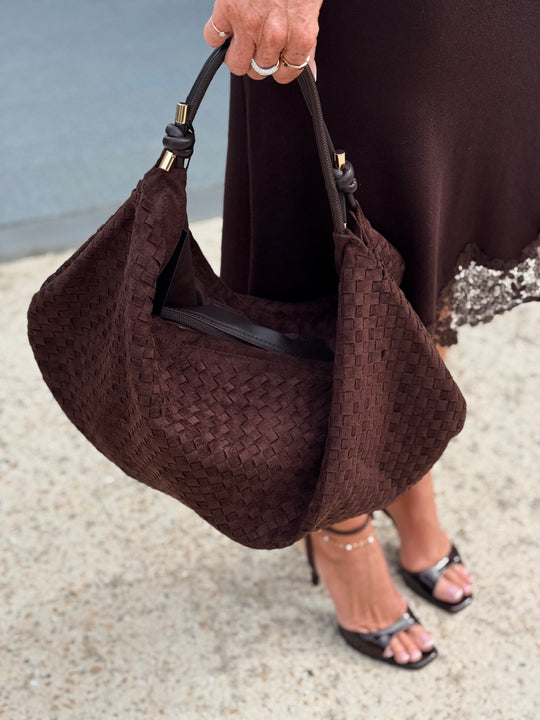 Sac tressé choco