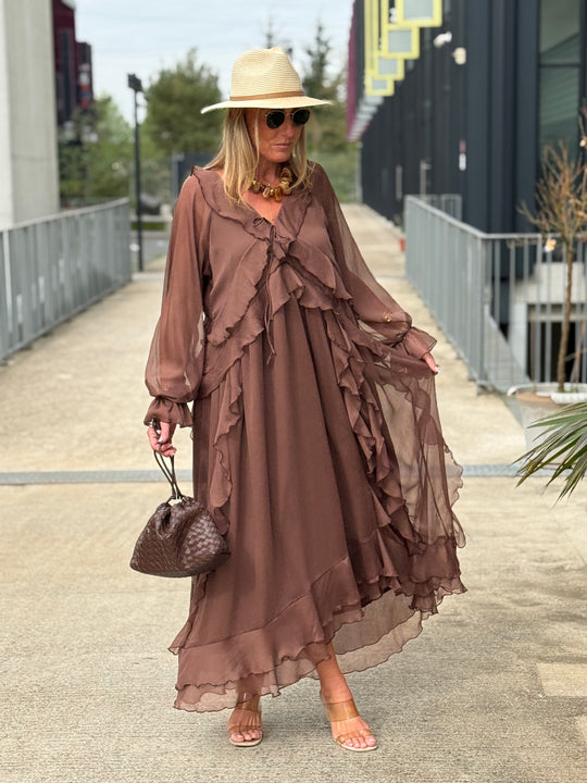 Robe volant KJ-06 Choco