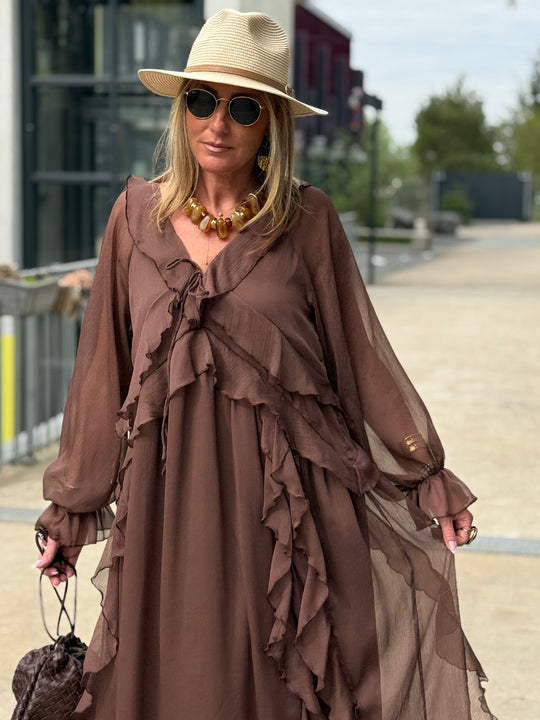 Robe volant KJ-06 Choco