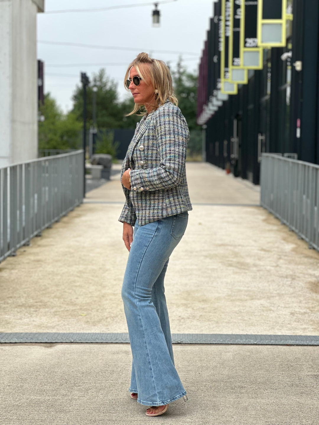 Jean bleu patte d’éléphant / Ti