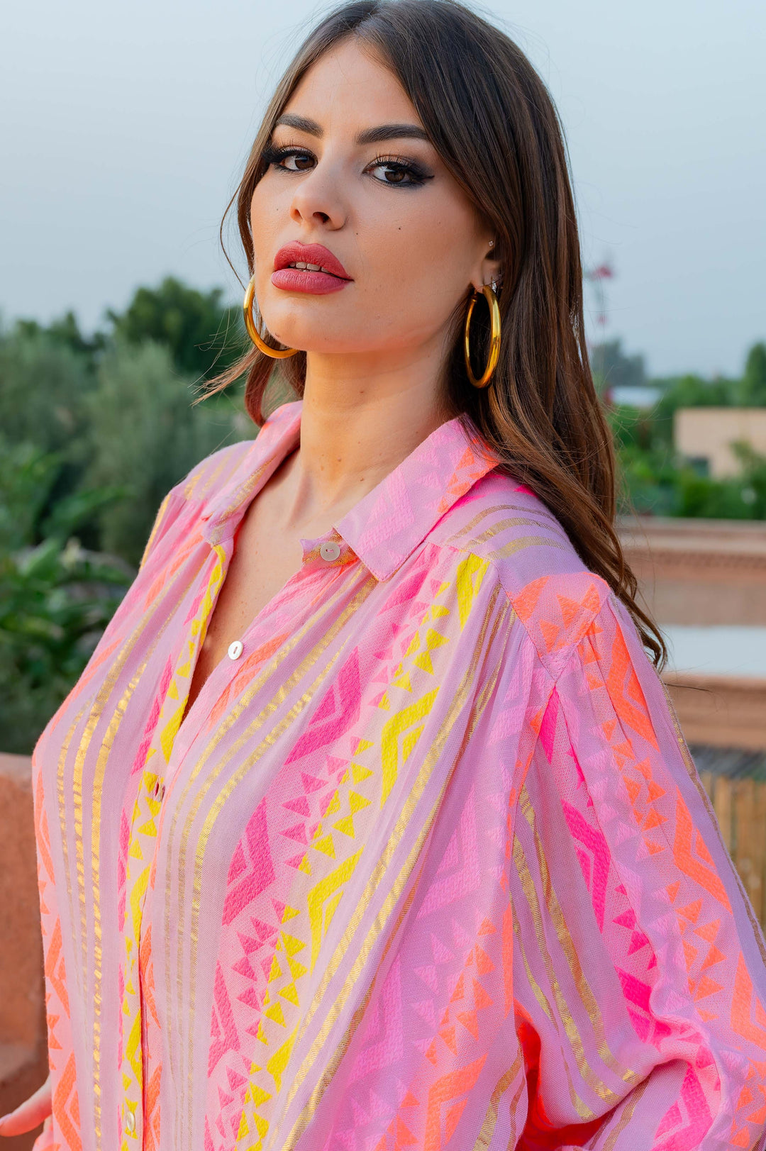 Robe JOLENE BIANCA Rose S/S25