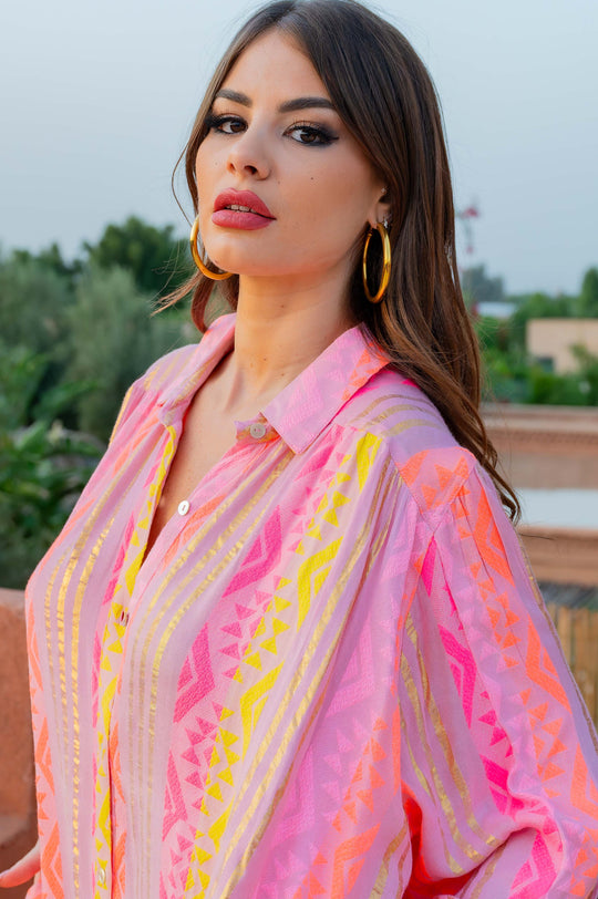 Robe JOLENE BIANCA Rose S/S25