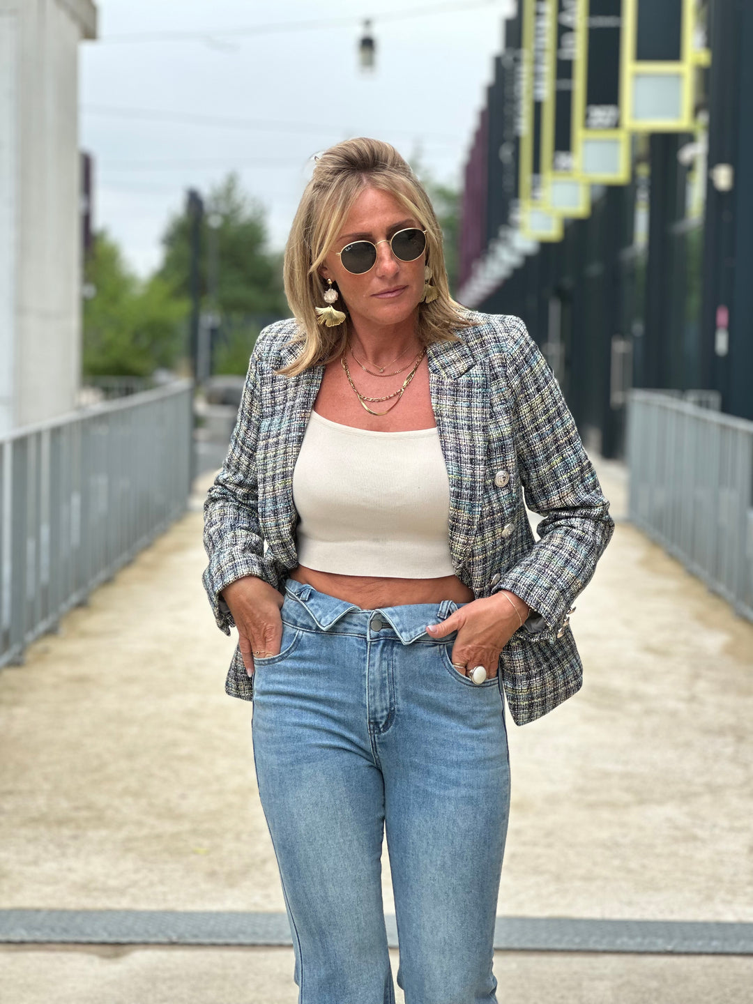 Jean bleu patte d’éléphant / Ti