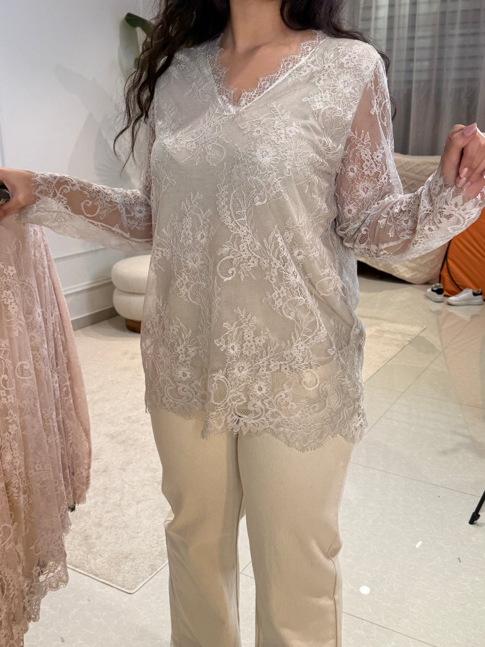 Top dentelle double 25103