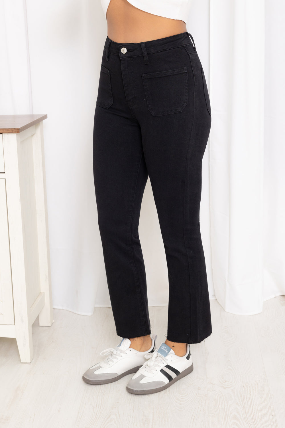 Jean 7/9 en Noir 77226