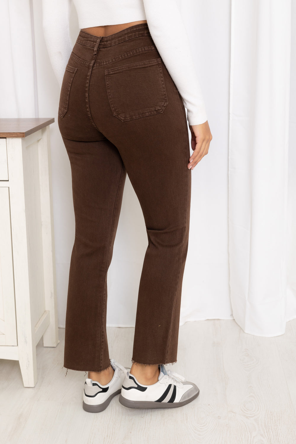 Jean 7/9 en Choco 77226