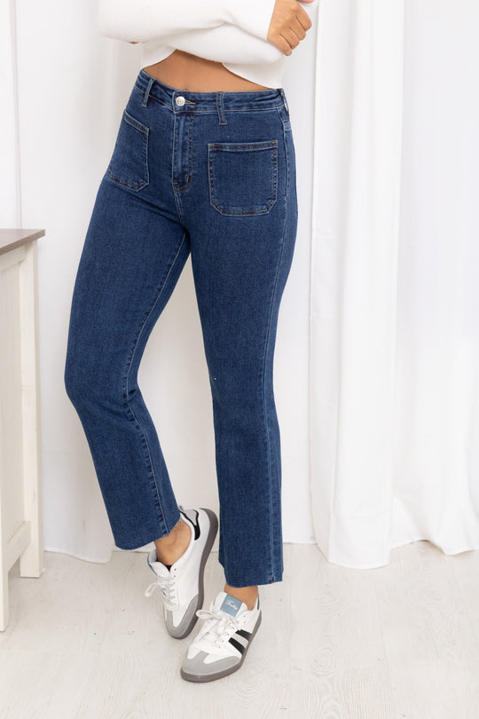 Jean 7/9 en bleu 77227