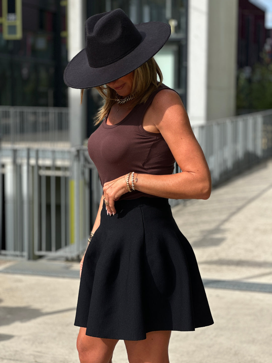 Jupe bandage patineuse noir 76501