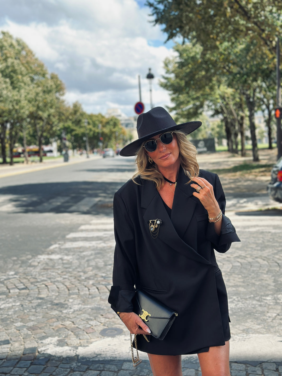 Blazer noir croisée Julia /24763