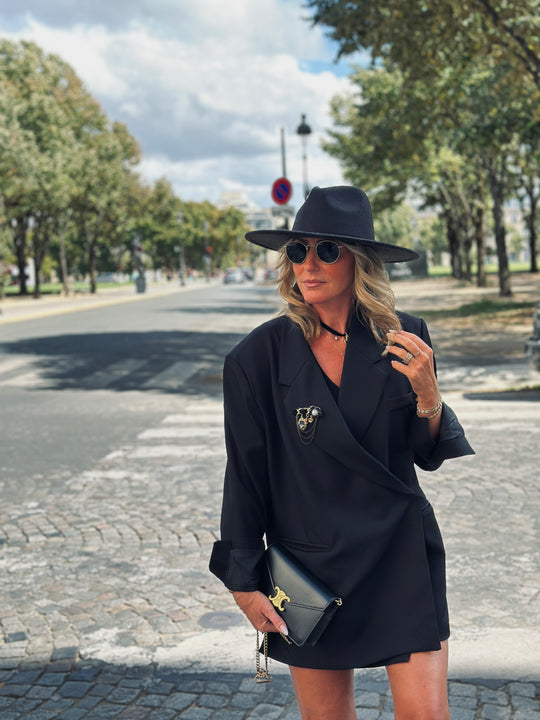 Blazer noir croisée Julia /24763