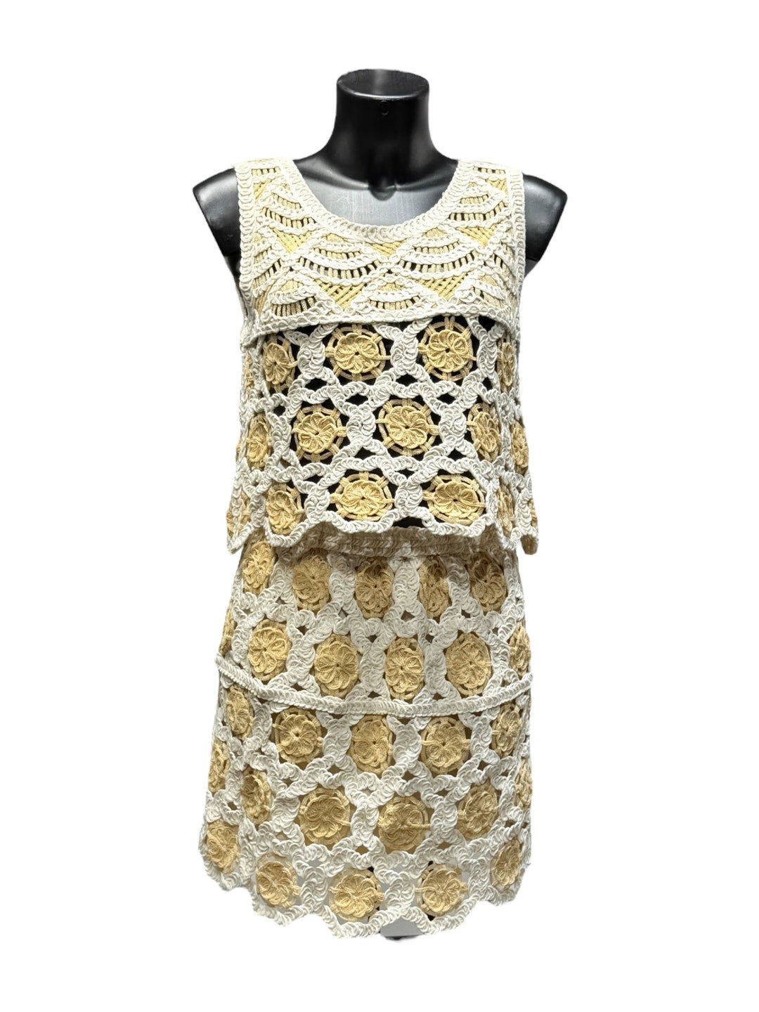 Ensemble top jupe crochet