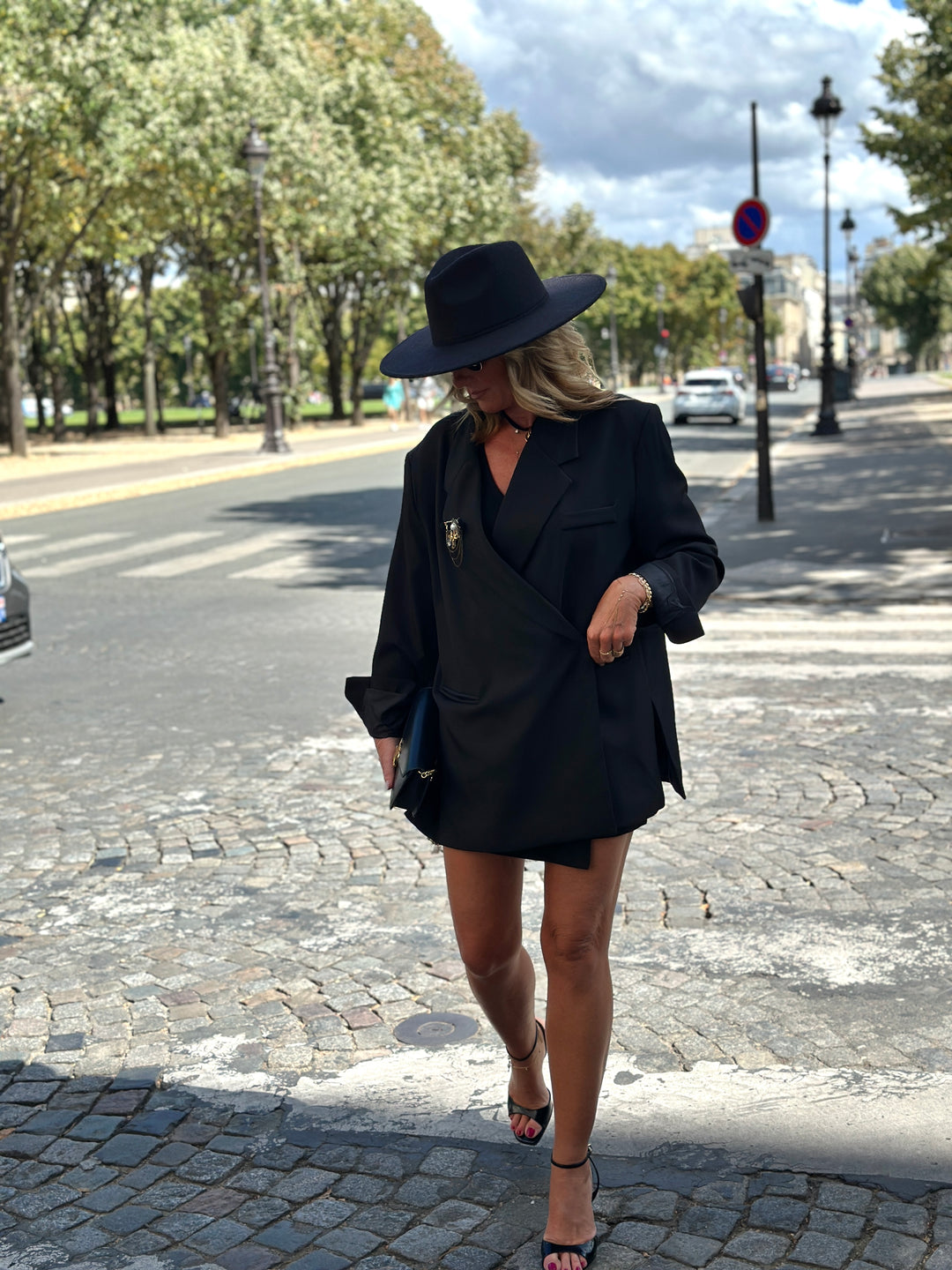Blazer noir croisée Julia /24763