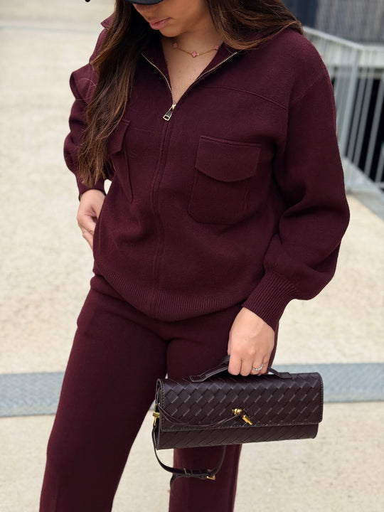 Ensemble maille zip 8930