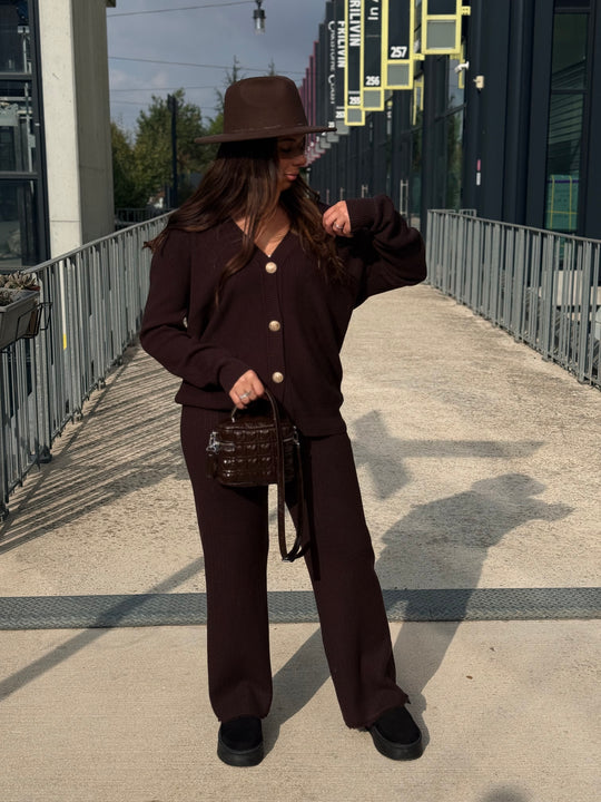 Ensemble maille boutonnés 8915