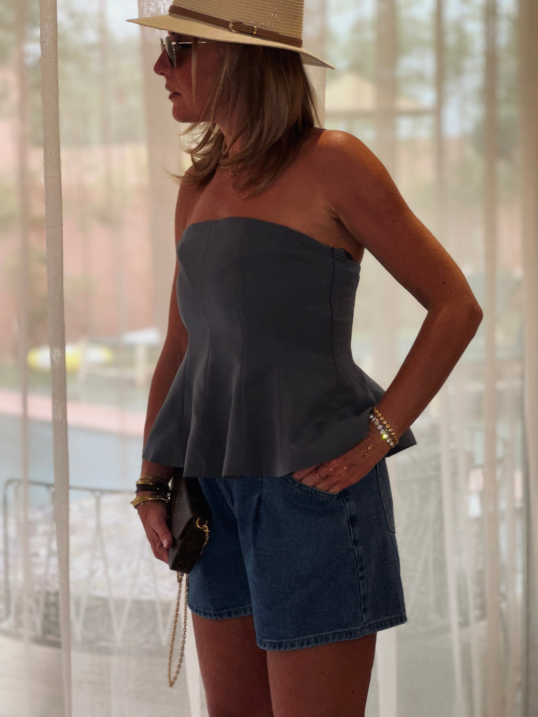 Bustier gris/H3866