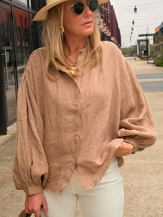 CHEMISES Simple LIN Camel C79043