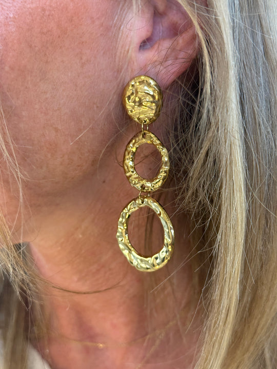 Boucle d’oreille ovale