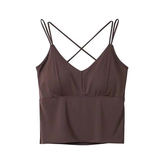 Débardeur coque petit taille Marron 125