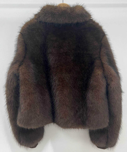 Fourrure court choco 8745