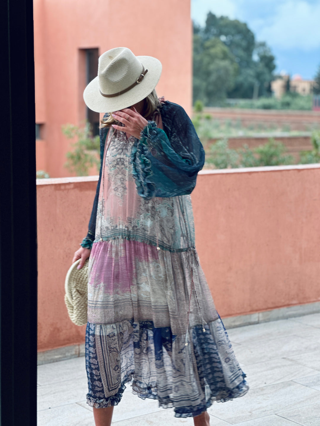 Robe bohème imprimée / R1403