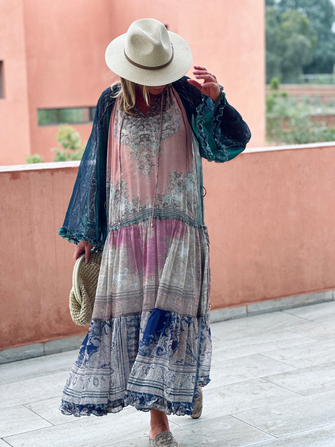 Robe bohème imprimée / R1403