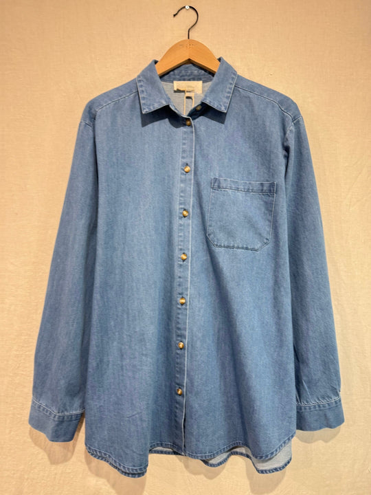 Chemise simple jean 6269 (grande taille)