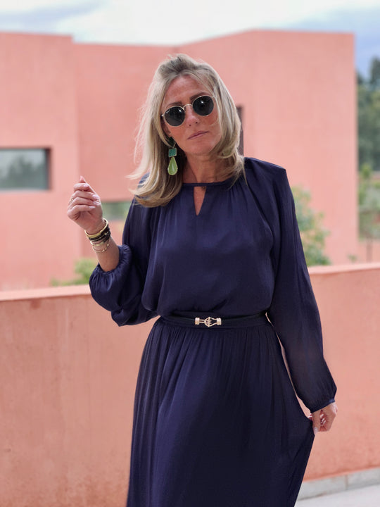 Ensemble jupe satin violette/PF209