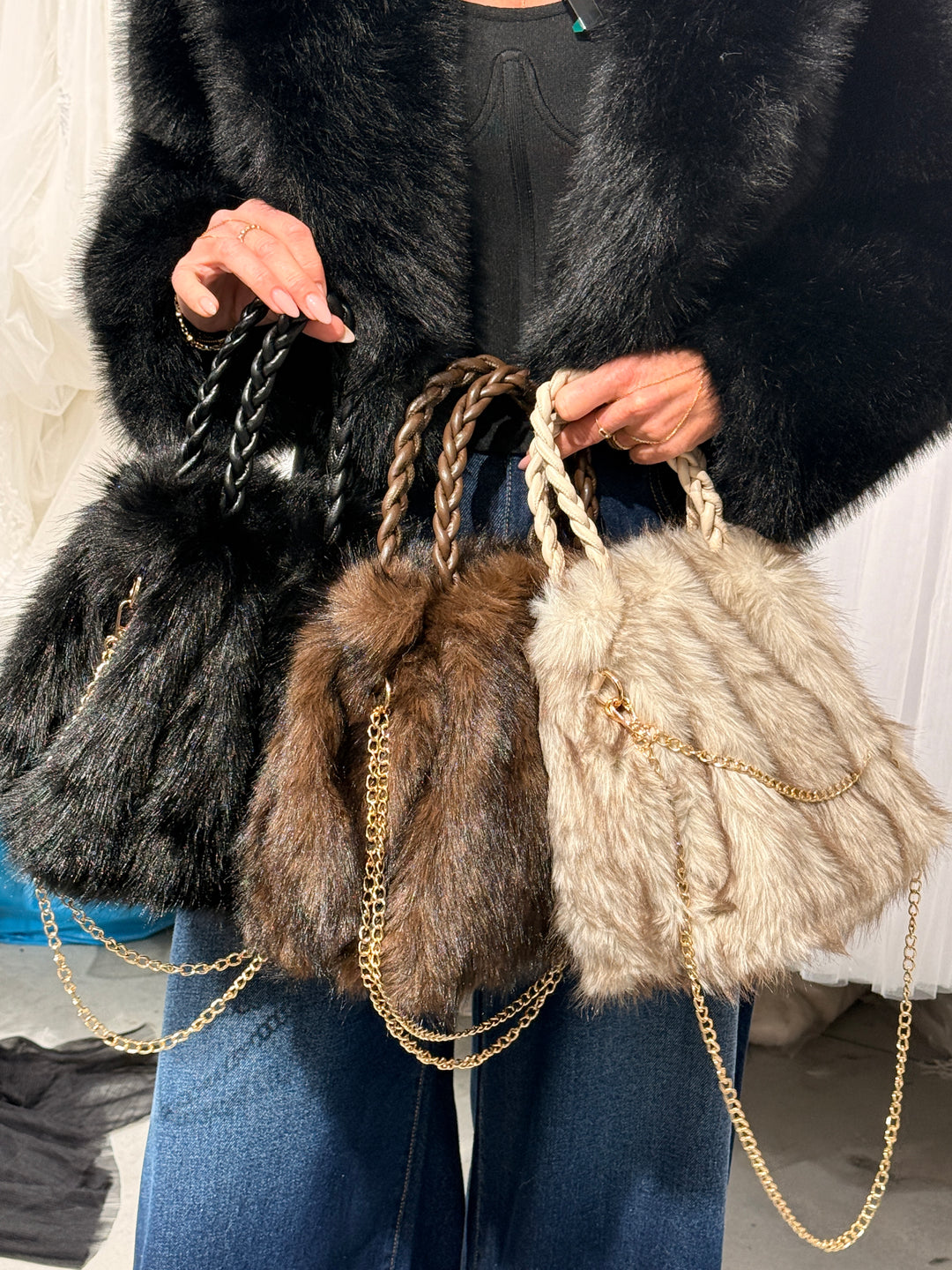 Sac fourrure chaîne 2428