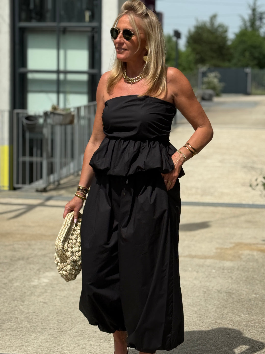 Ensemble bustier pantalon Noir 1395