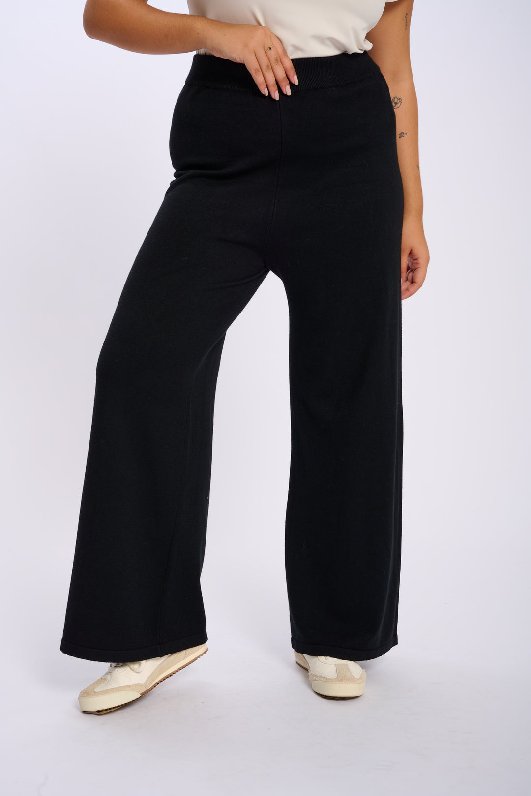 PANTALON MAILLE SOPHIE NOIR(40 au 50)