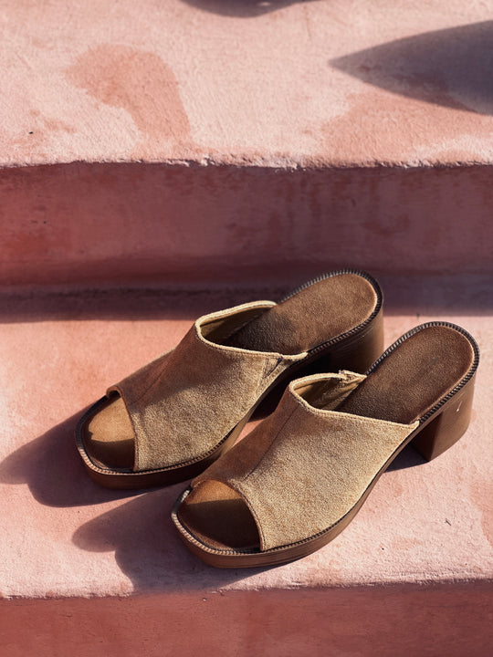 Sabot daim camel /8242