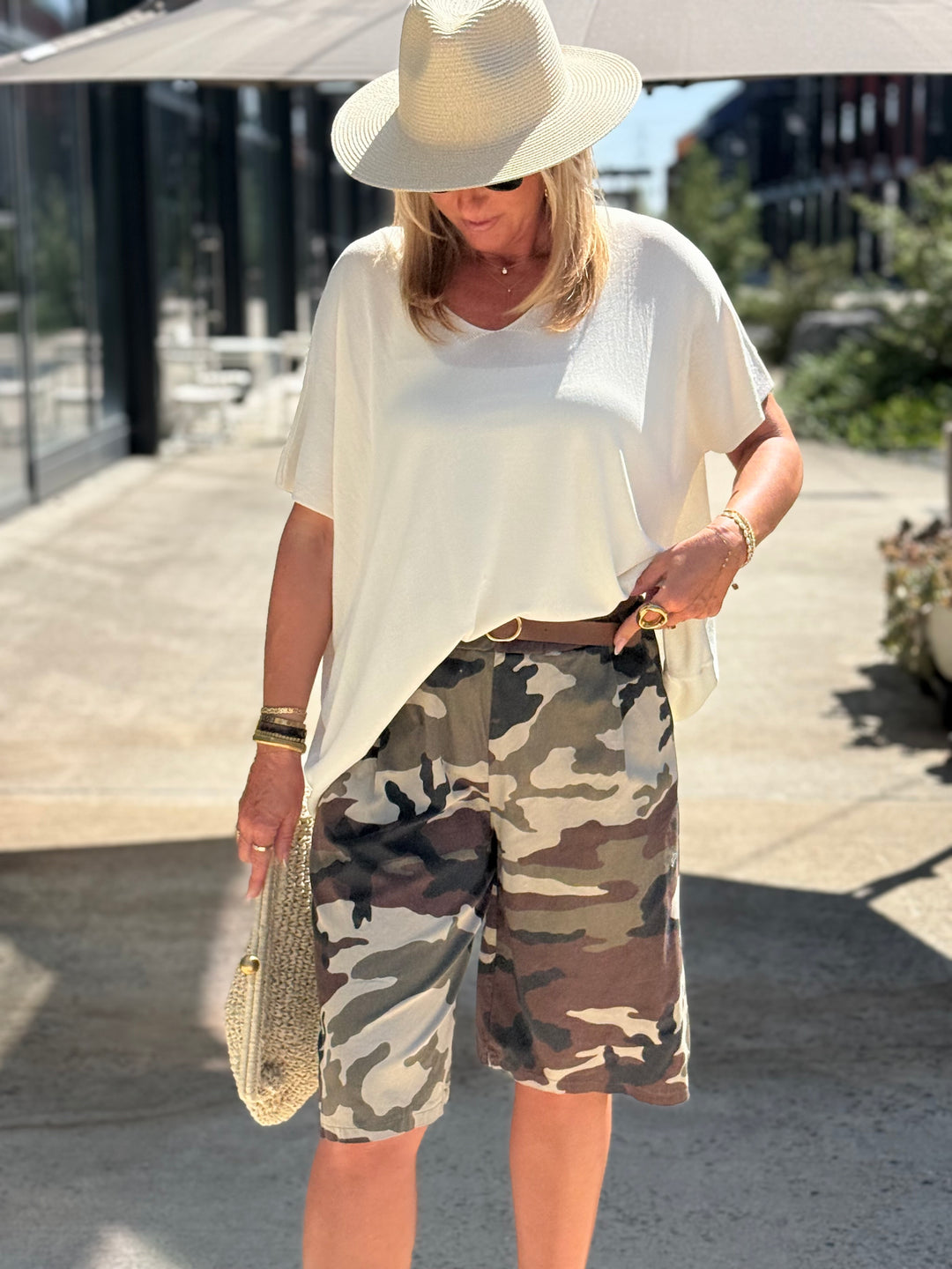 Bermuda oversize militaire 52325