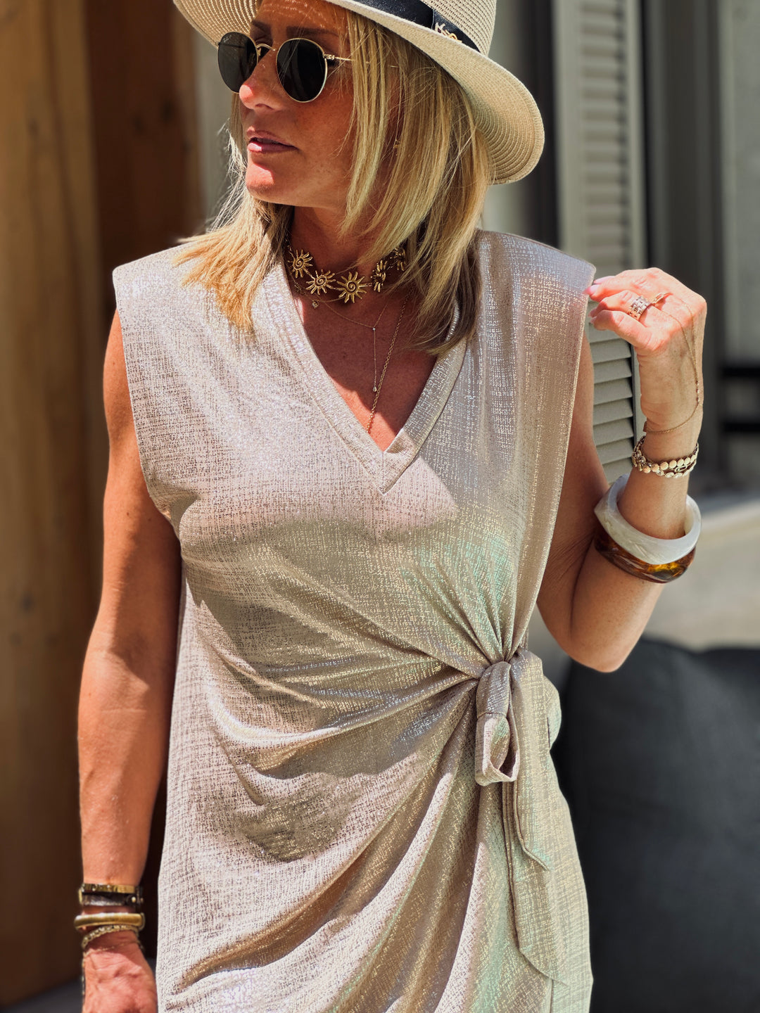 Robe lurex or 240023
