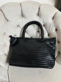 Sac tressé Noir 90610