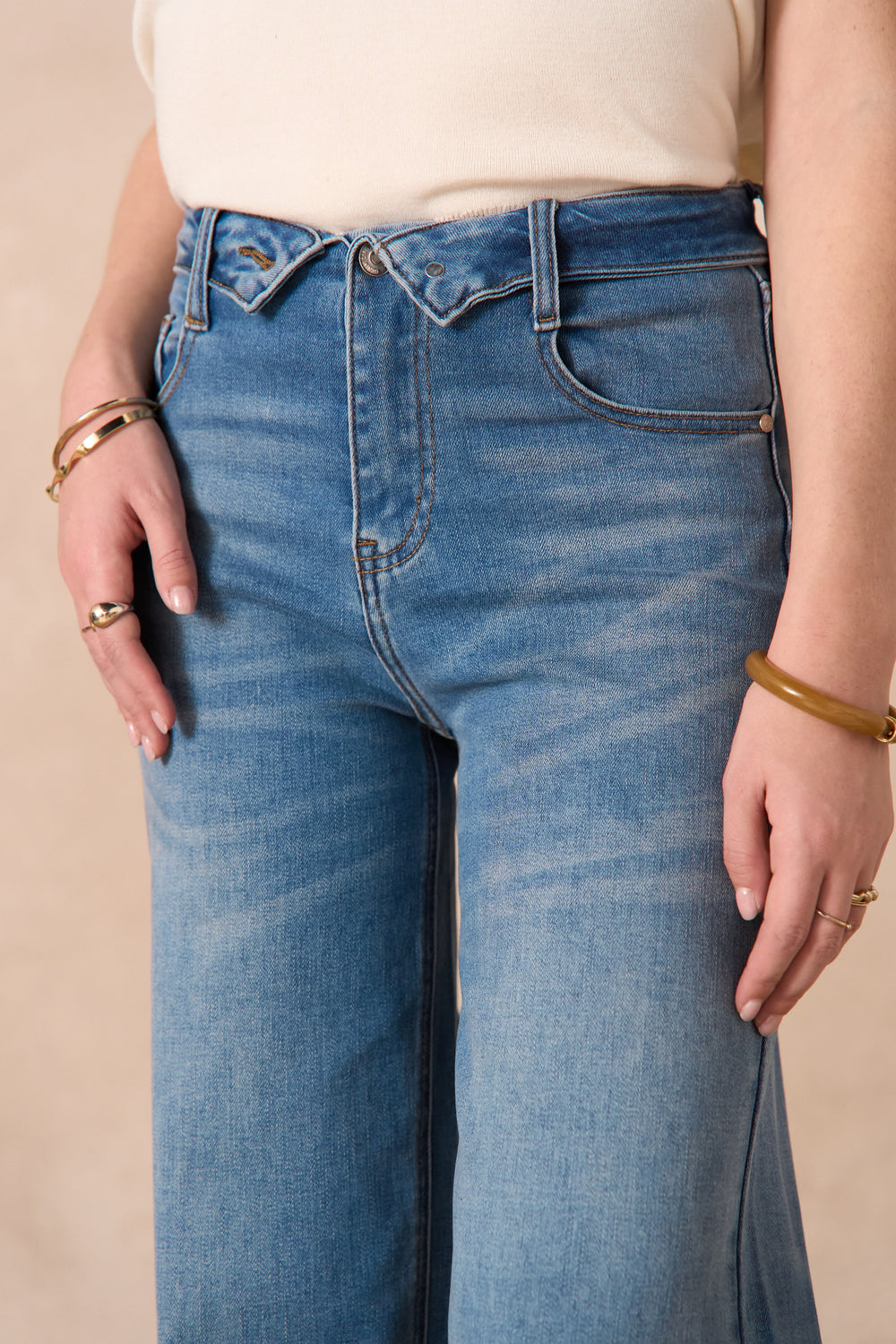 Jean BLEU DROITE REVER A LA TAILLE 3165