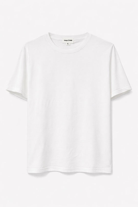 T-shirt simple Blanc  (Grande taille) 1308