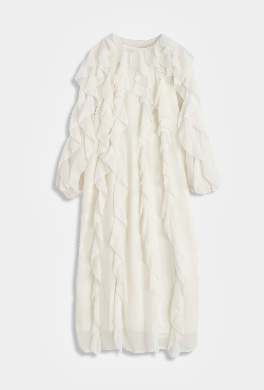 ROBE LONGUE A VOLANTS 1607