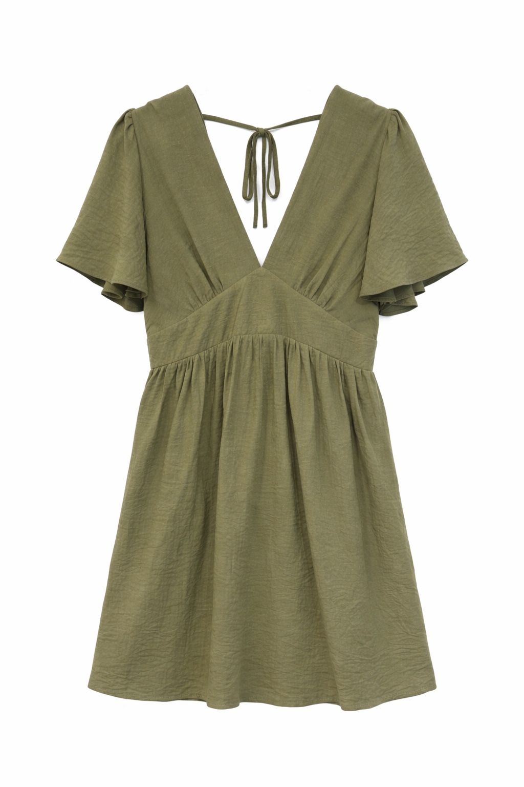 Robe fluide kaki 5222 (grande taille)