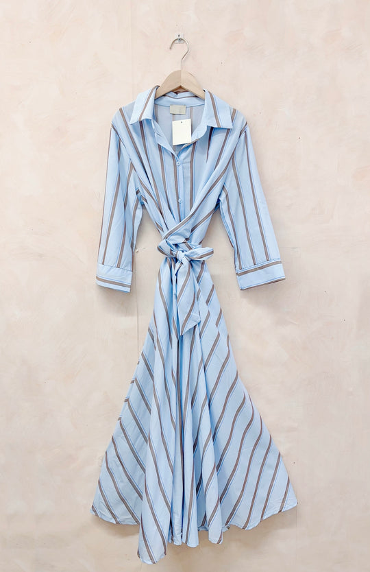 Robe longue rayure 4885