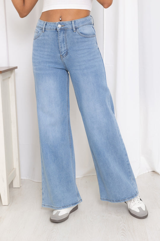 Jean bleu claire droite  L8220