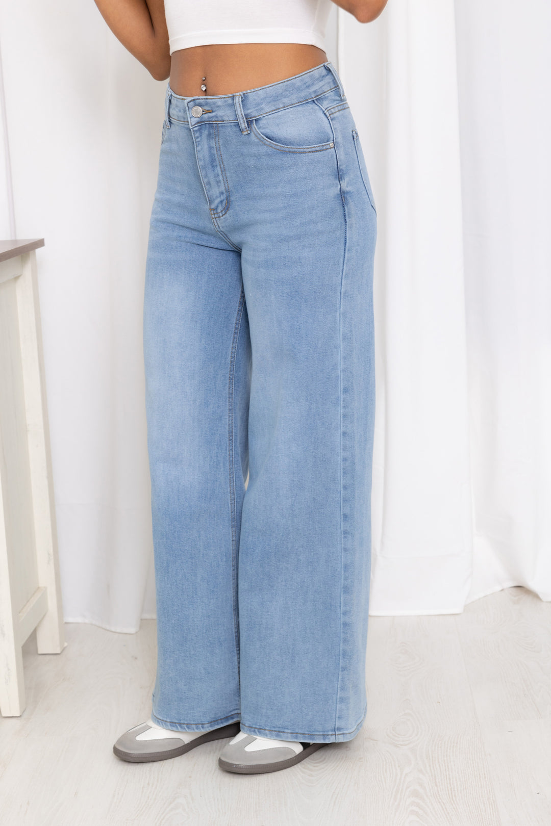 Jean bleu claire droite  L8220