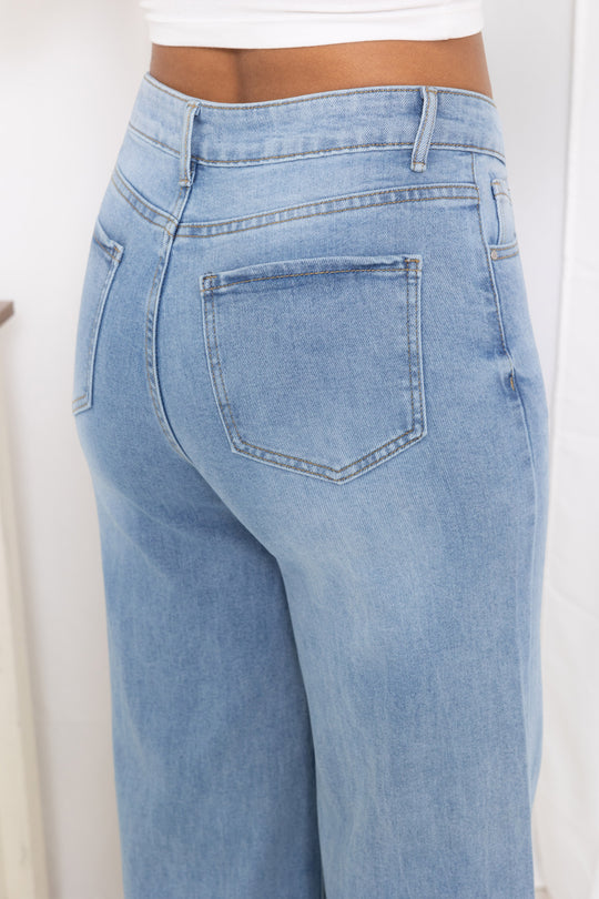 Jean bleu claire droite  L8220