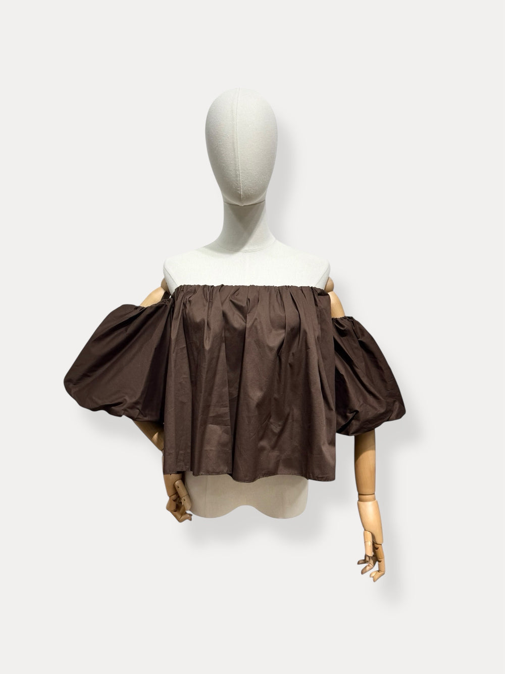 Blouse bustier bouffante manches CHOCO 2935