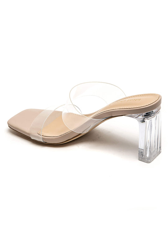 Sandale transparent nude beige 1286