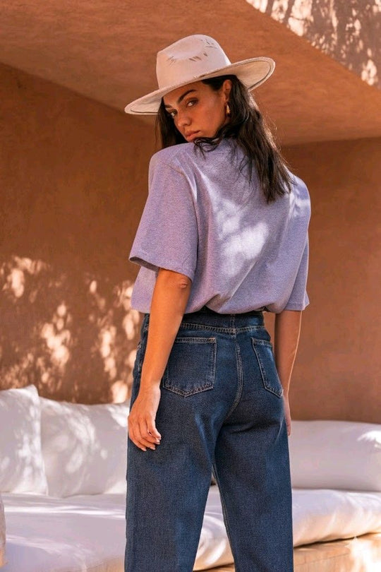 T-shirt épaulettes gris