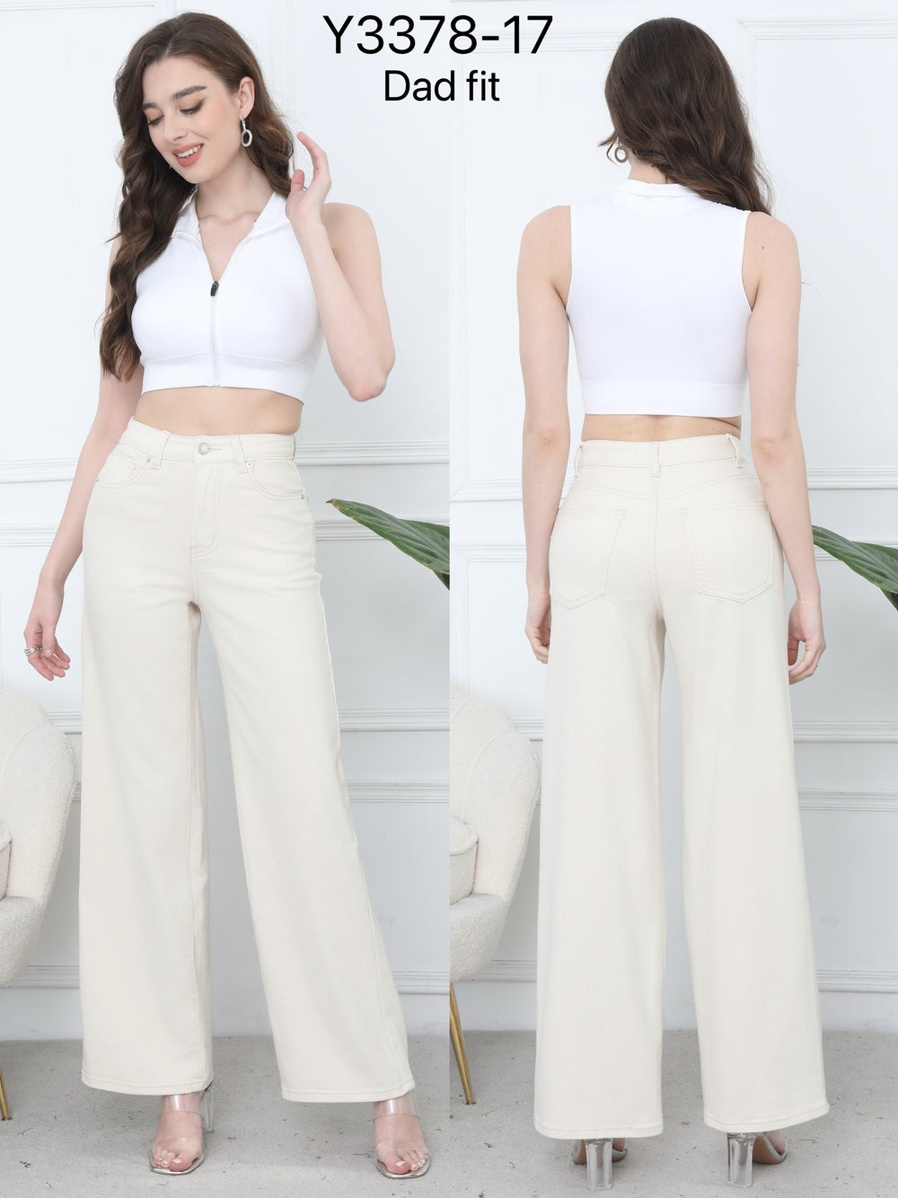 Jean droite Beige Y3378